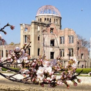 Visit to Hiroshima peace memorial