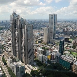 See the Tokyo skyline on the Japan budget tour