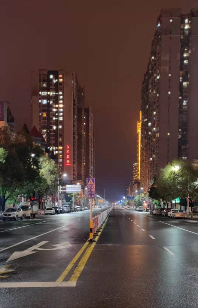 The streets of Huangshi City during lockdown