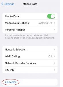 how to use an esim