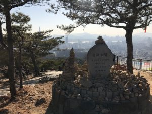 hiking in Seoul
